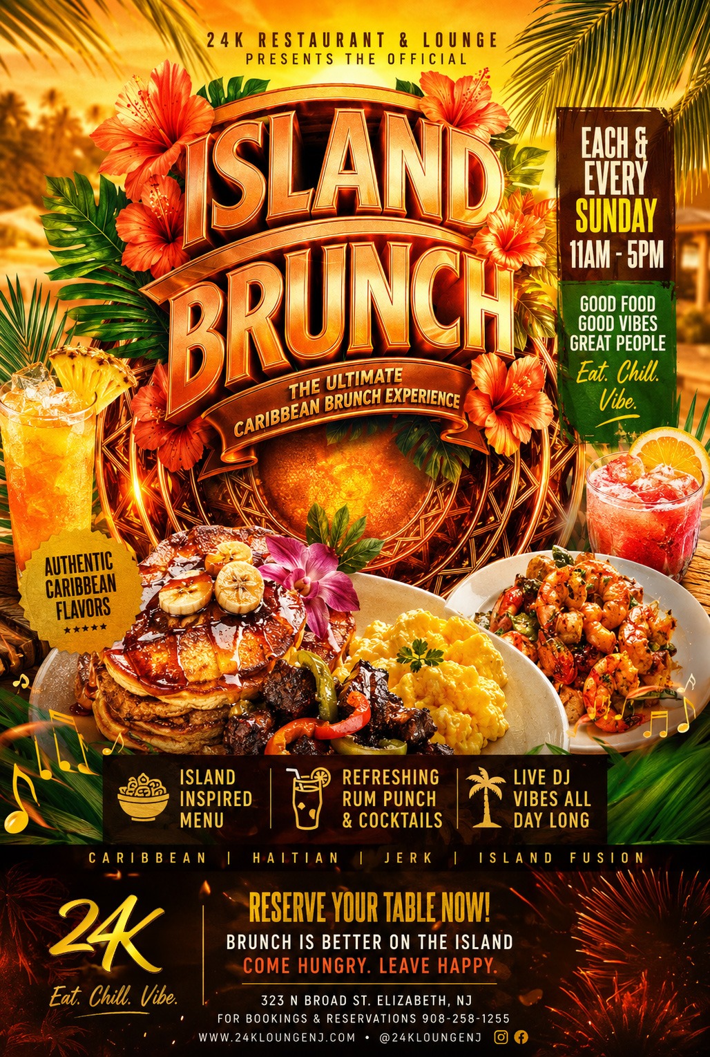 Island Brunch flyer